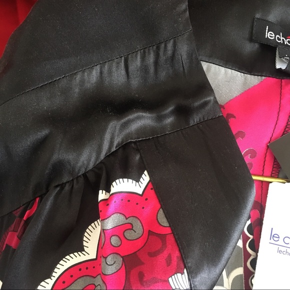 NWT 100% Silk Pink and Black High Waist Dress - Picture 8 of 13